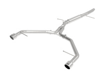 Audi A4 B9 2017-2019 2.0L (t) MACHForce XP 3in-2.5in SS Sportavgassystem Axle-Back aFe Power - Polerade Utblås
